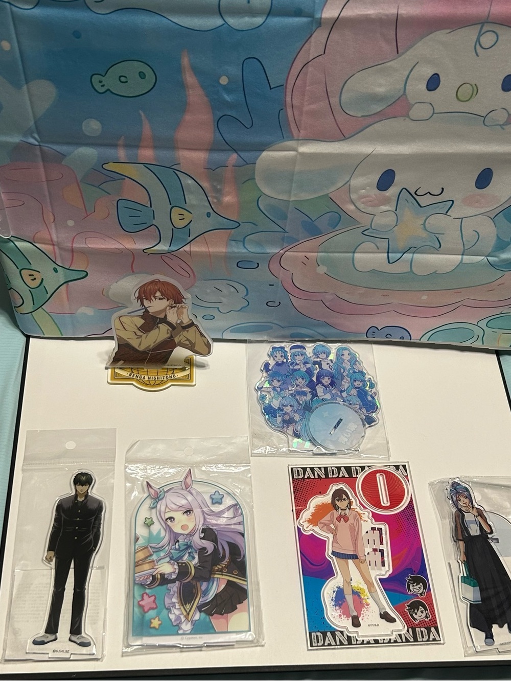 Sanrio Cinnamoroll Blue and Pink Party Backdrop